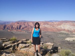 Jeri Donovan, hiking near Red Mountain